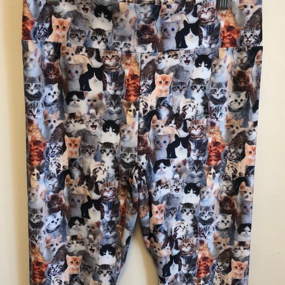 Cat Print Leggings